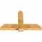 Ekena Millwork Eugene Rough Sawn Timber Gable Bracket, Western Red Cedar, 48"W x 30"H x 4"D x 6"F, 15/12 Pitch GBW048X30X0406EUG00RWR - alternate 4